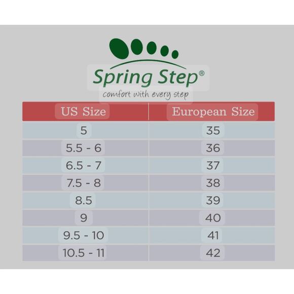 SPRING STEP 'Streetwise' Women's Navy Leather Comfort Shoes 6.5/7 Preppy Walking - Picture 10 of 10